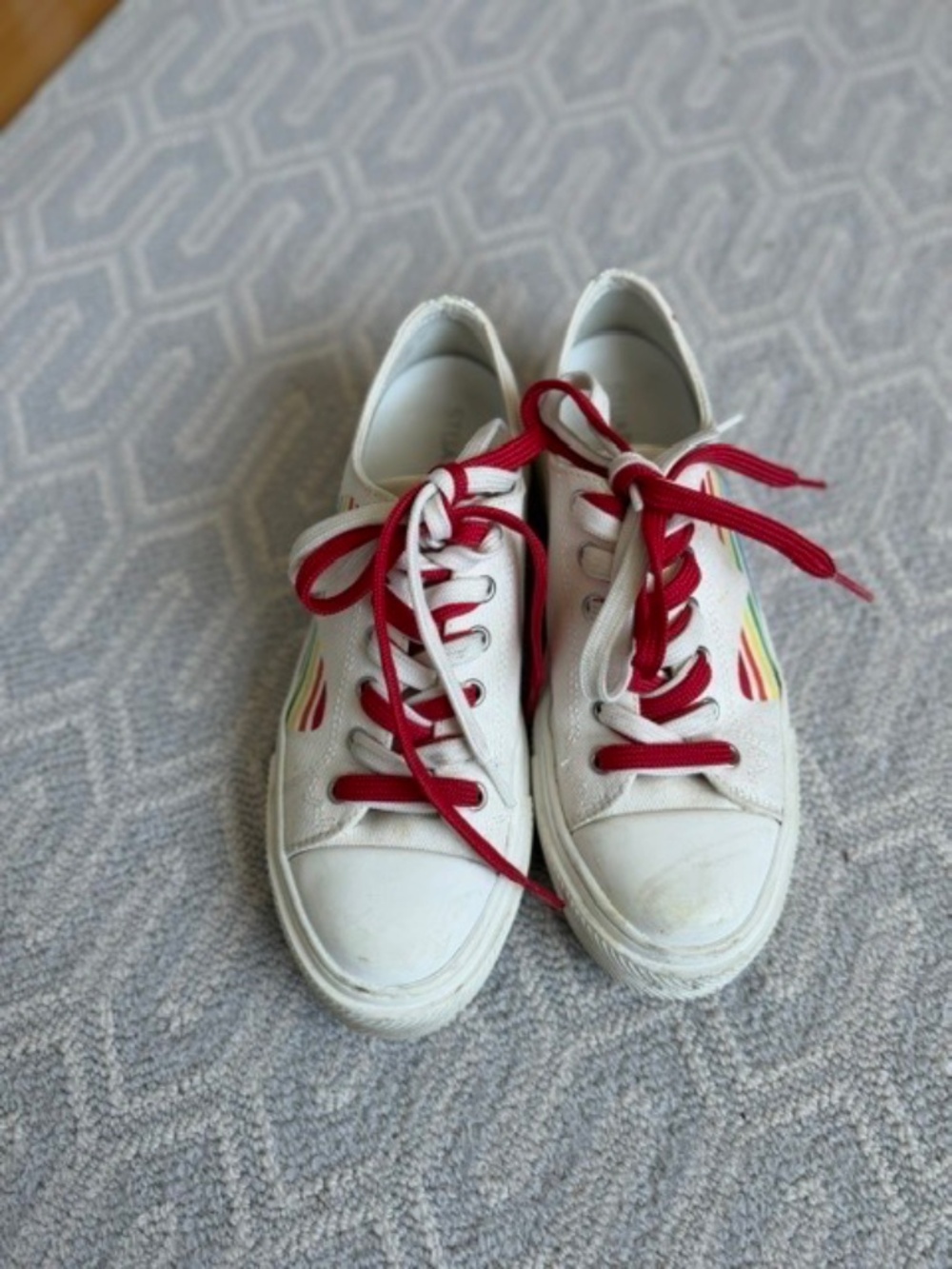 Adorable Multi Color Stuart Weitzman Sneakers Size 8 In Excellent Condition
